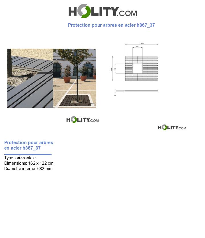 Protection pour arbres en acier h867_37