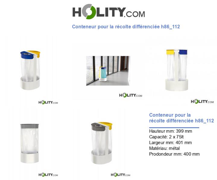 Conteneur pour la récolte différenciée h86_112