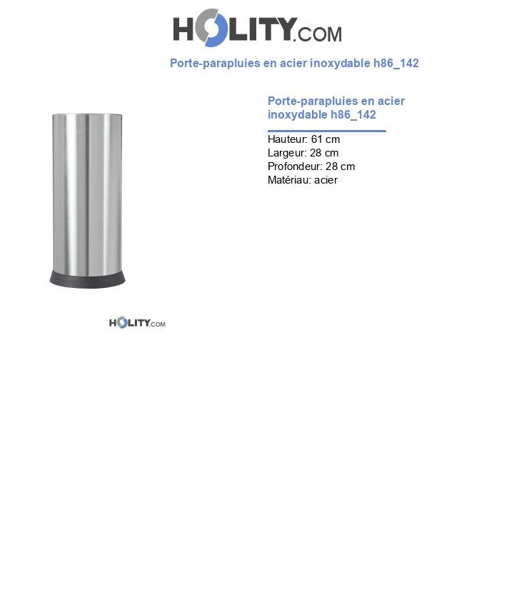 Porte-parapluies en acier inoxydable h86_142