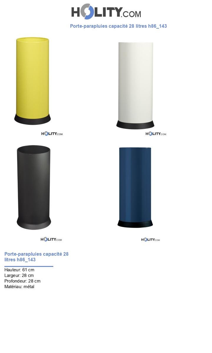 Porte-parapluies capacité 28 litres h86_143