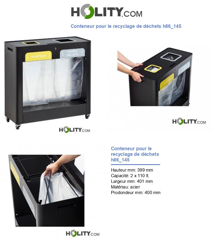 Conteneur pour le recyclage de déchets h86_145