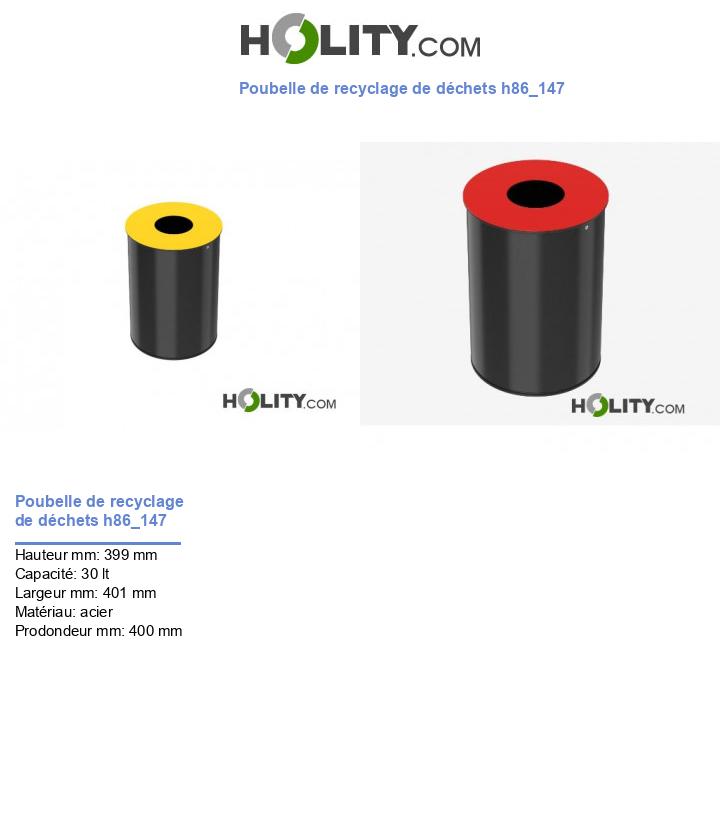 Poubelle de recyclage de déchets h86_147