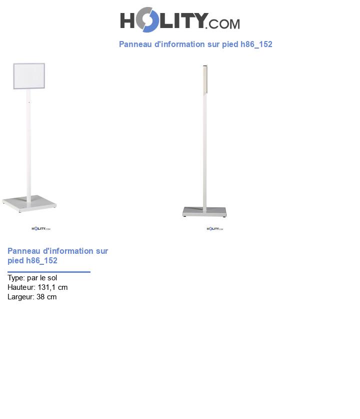 Panneau d'information sur pied h86_152