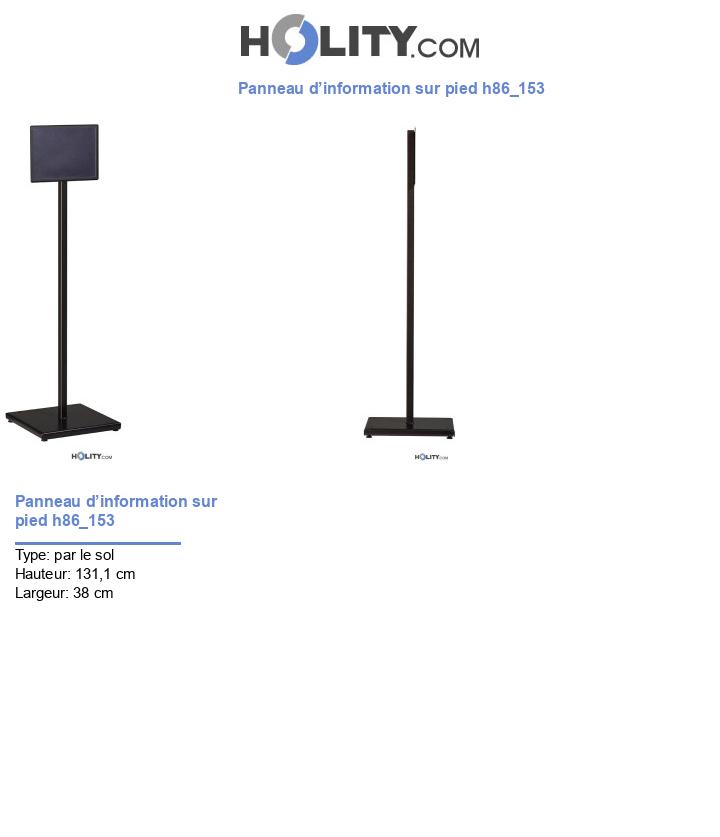 Panneau d’information sur pied h86_153