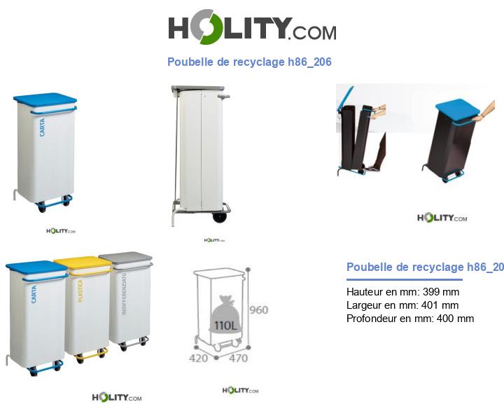 Poubelle de recyclage h86_206