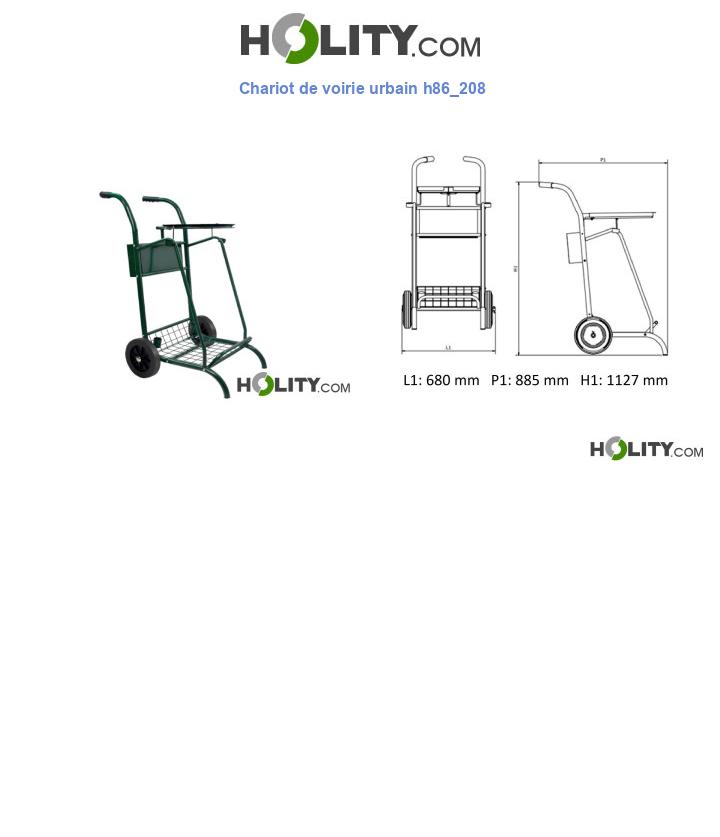 Chariot de voirie urbain h86_208