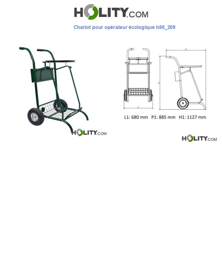 Chariot pour opérateur écologique h86_209