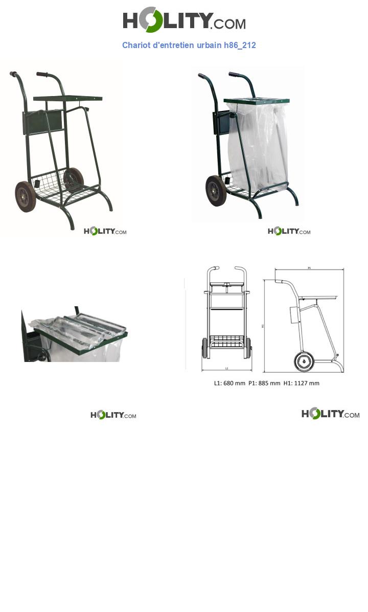 Chariot d'entretien urbain h86_212