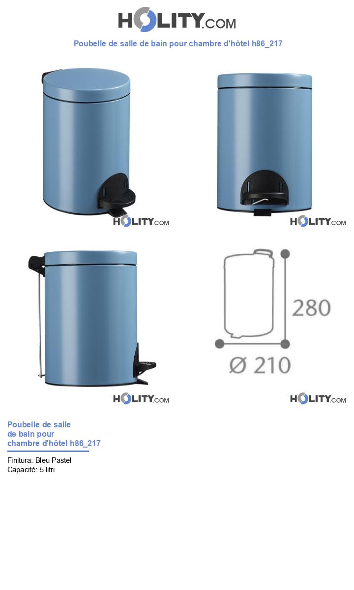 Poubelle de salle de bain pour chambre d'hôtel h86_217
