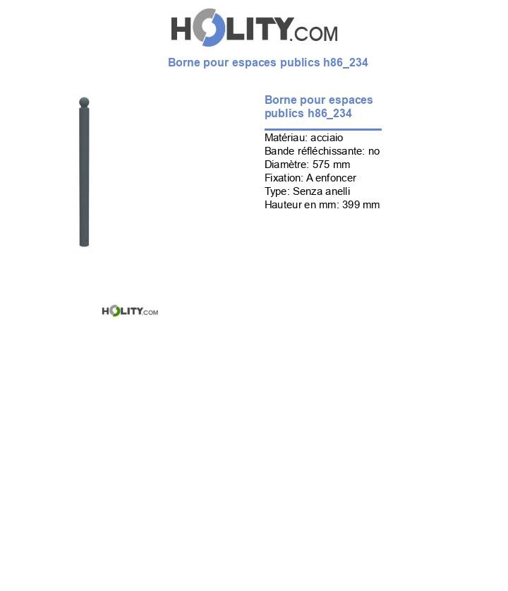 Borne pour espaces publics h86_234