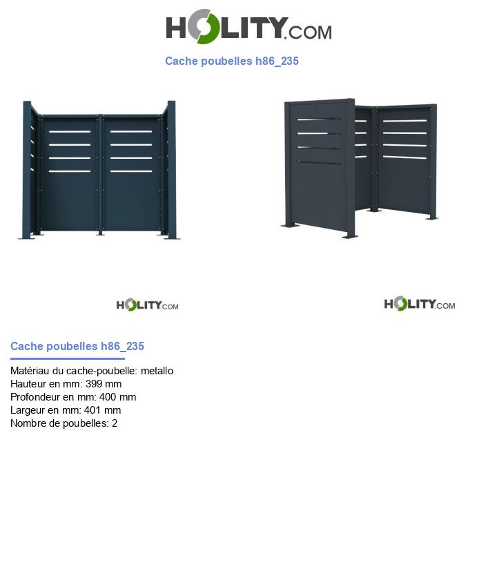 Cache poubelles h86_235