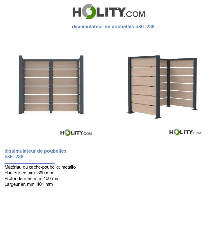dissimulateur de poubelles h86_238