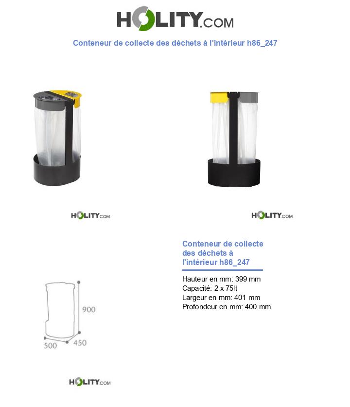 Conteneur de collecte des déchets à l'intérieur h86_247