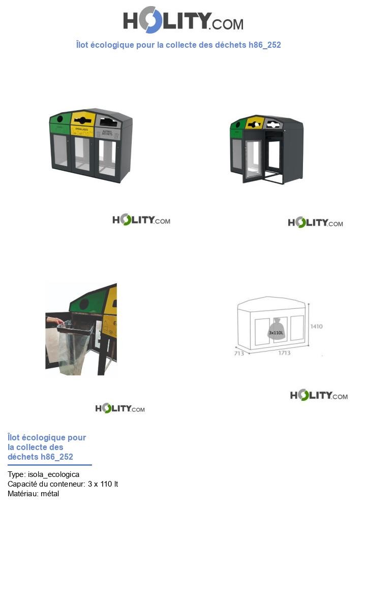 Îlot écologique pour la collecte des déchets h86_252