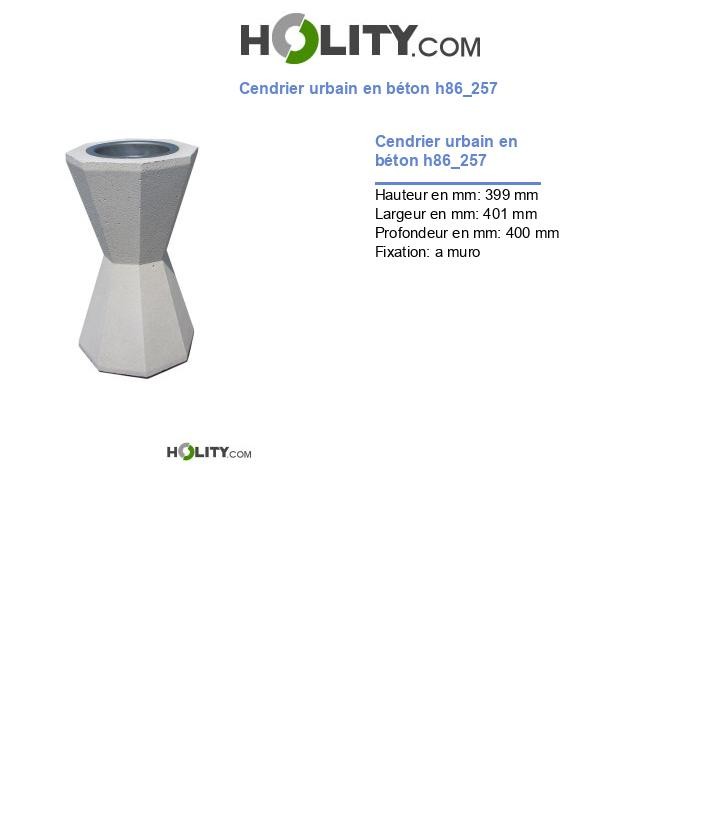 Cendrier urbain en béton h86_257