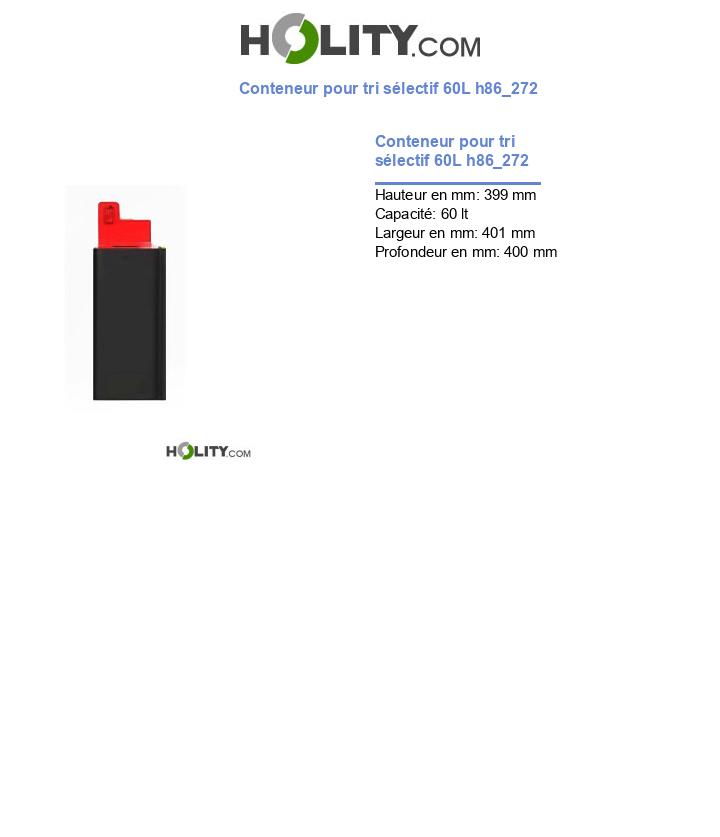 Conteneur pour tri sélectif 60L h86_272