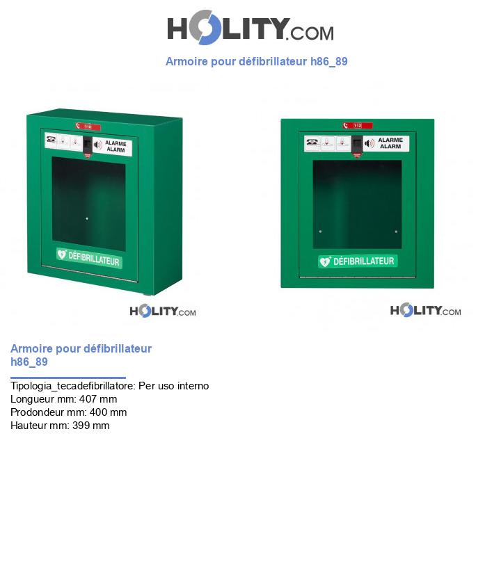 Armoire pour défibrillateur h86_89