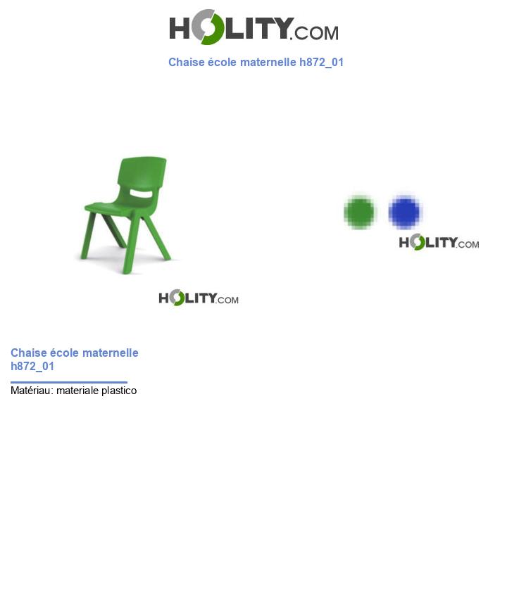 Chaise école maternelle h872_01