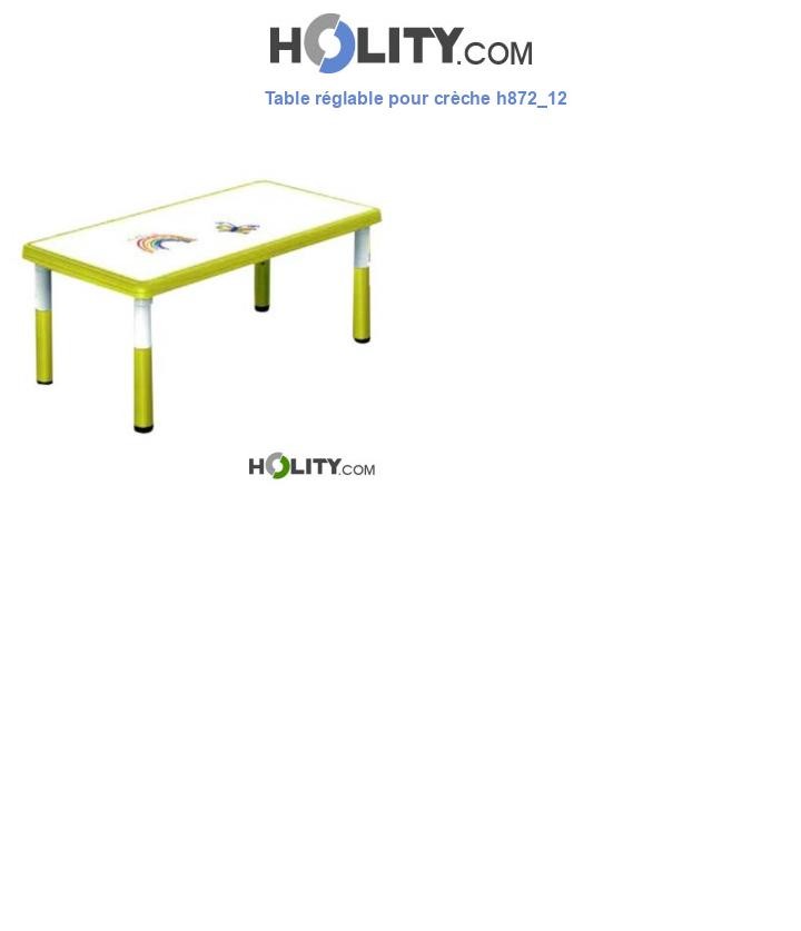 Table réglable pour crèche h872_12