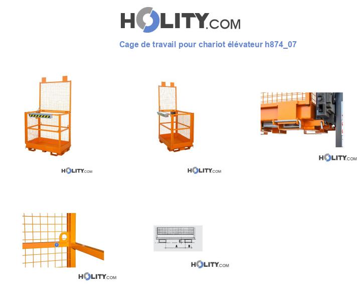 Cage de travail pour chariot élévateur h874_07