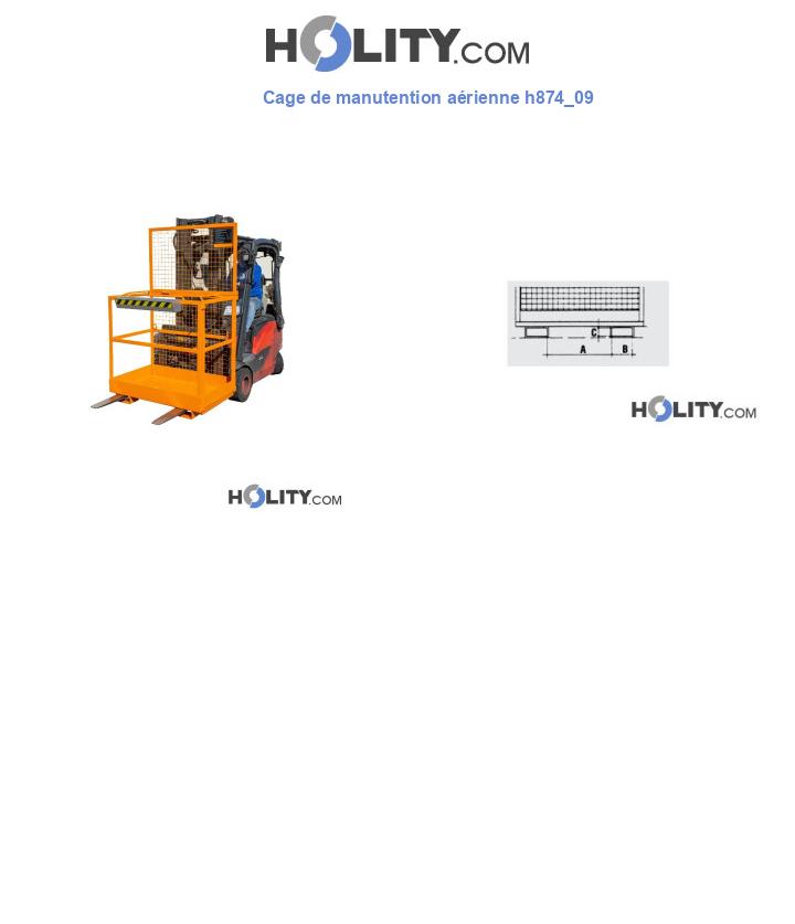 Cage de manutention aérienne h874_09