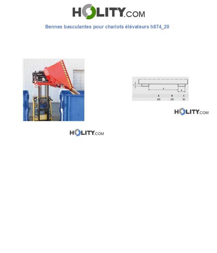 Bennes basculantes pour chariots élévateurs h874_20
