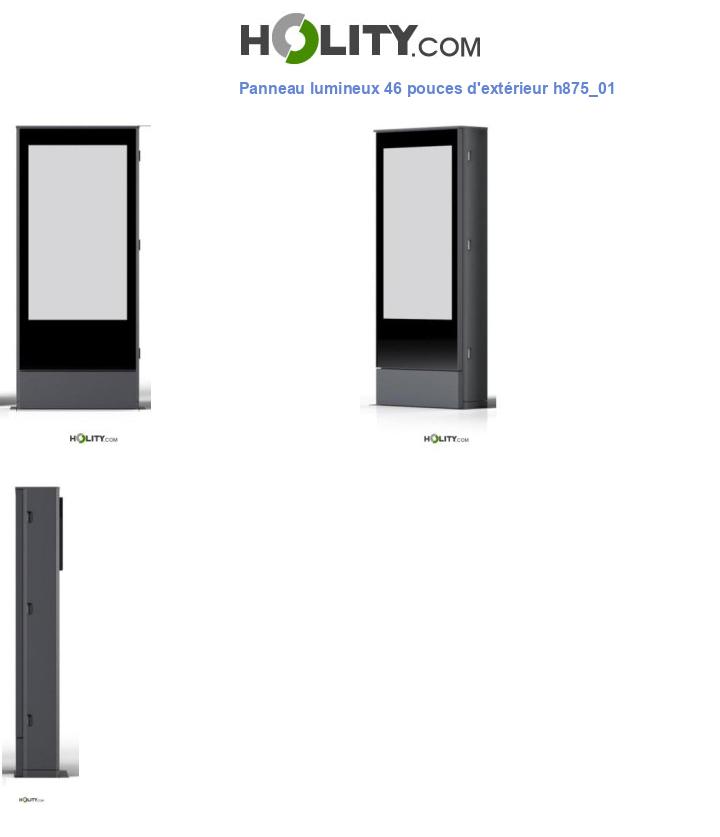 Panneau lumineux 46 pouces d'extérieur h875_01