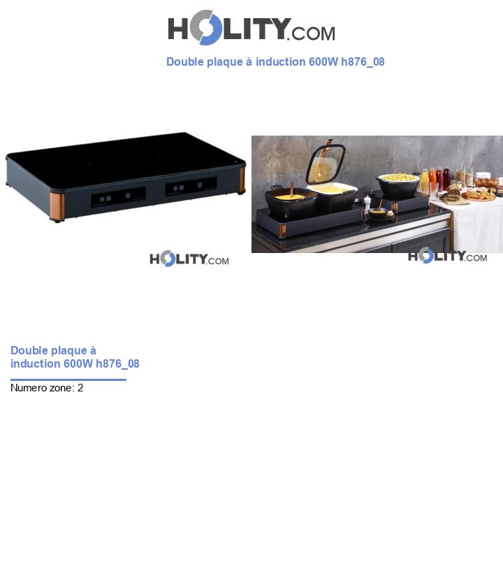 Double plaque à induction 600W h876_08