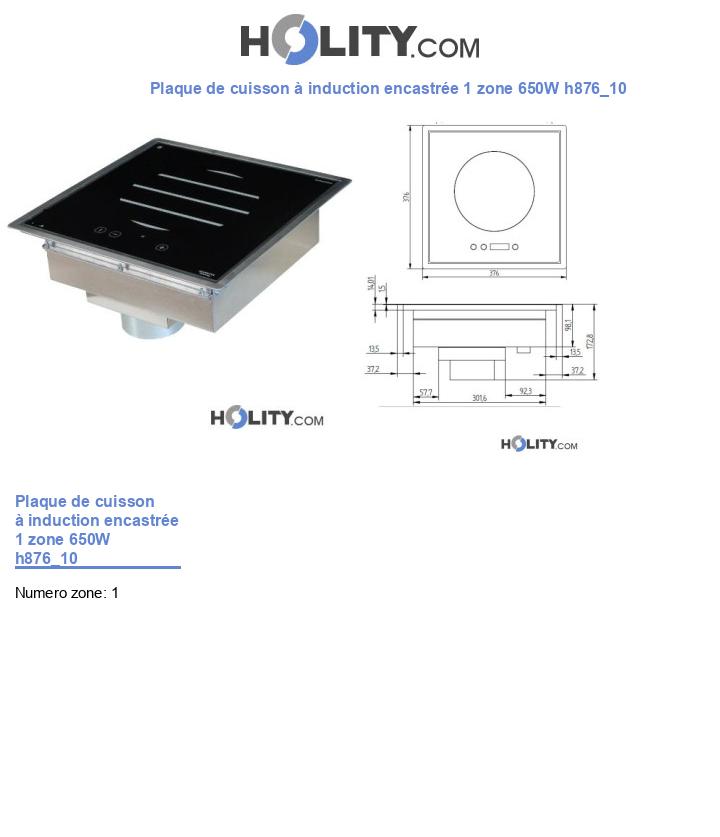 Plaque de cuisson à induction encastrée 1 zone 650W h876_10