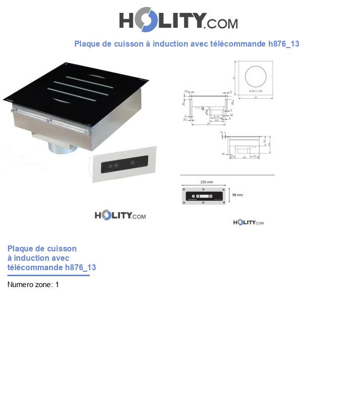 Plaque de cuisson à induction avec télécommande h876_13