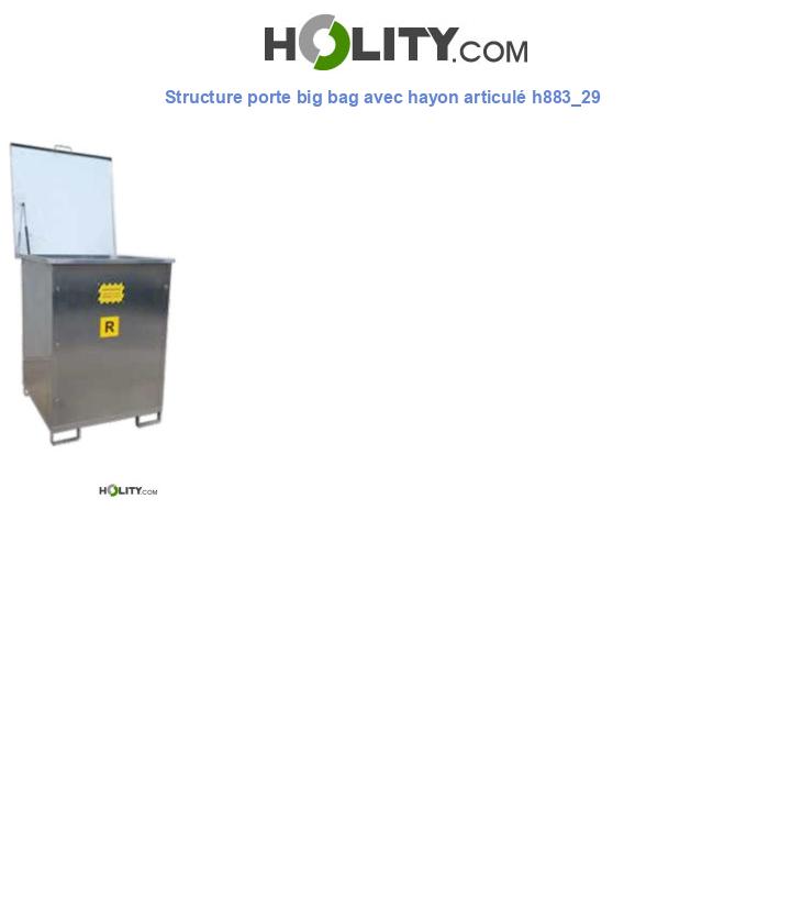 Structure porte big bag avec hayon articulé h883_29