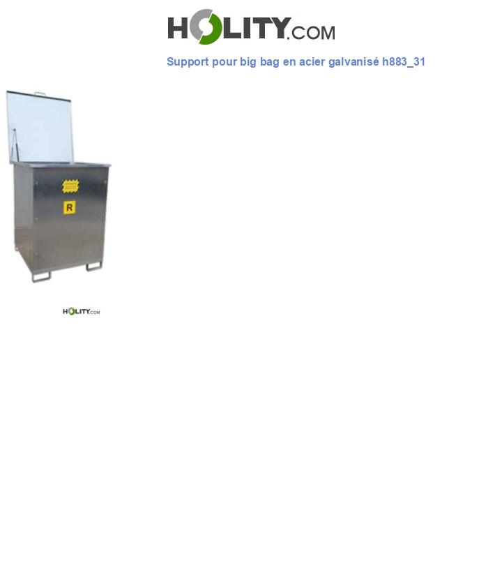 Support pour big bag en acier galvanisé h883_31