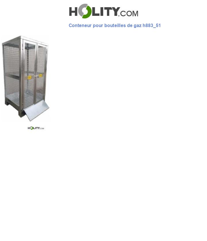 Conteneur pour bouteilles de gaz h883_51