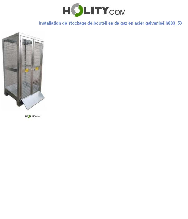 Installation de stockage de bouteilles de gaz en acier galvanisé h883_53