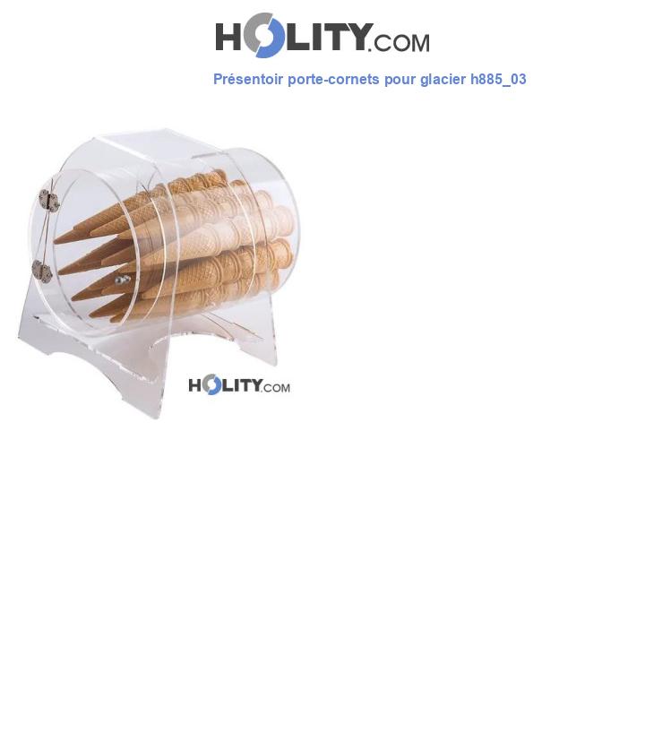 Présentoir porte-cornets pour glacier h885_03