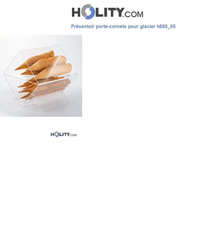 Présentoir porte-cornets pour glacier h885_05