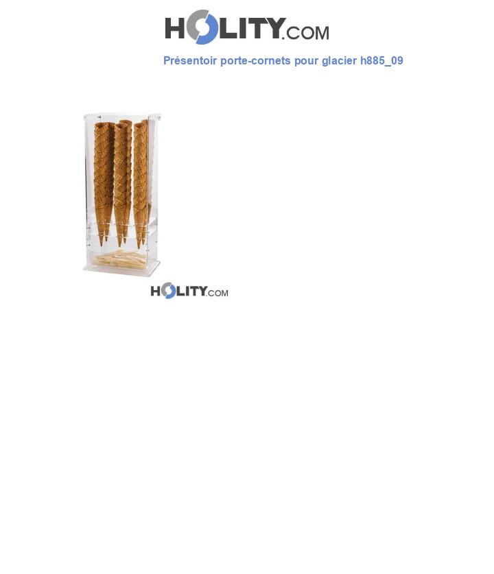 Présentoir porte-cornets pour glacier h885_09