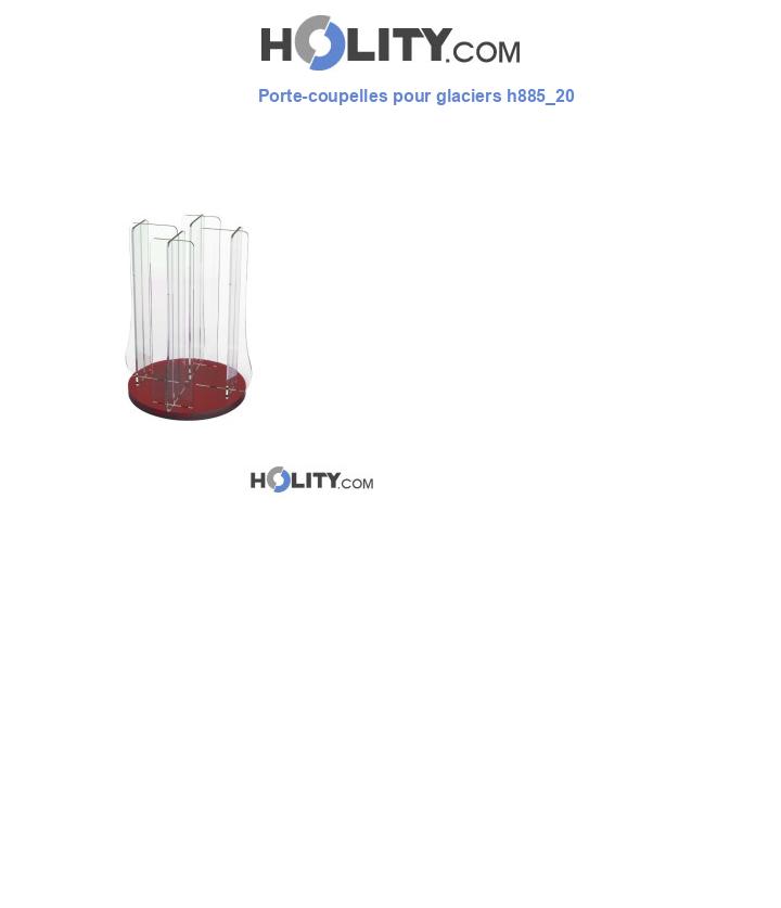 Porte-coupelles pour glaciers h885_20