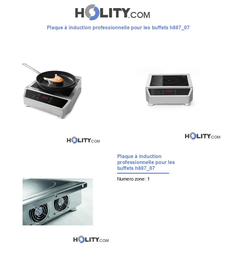 Plaque à induction professionnelle pour les buffets h887_07