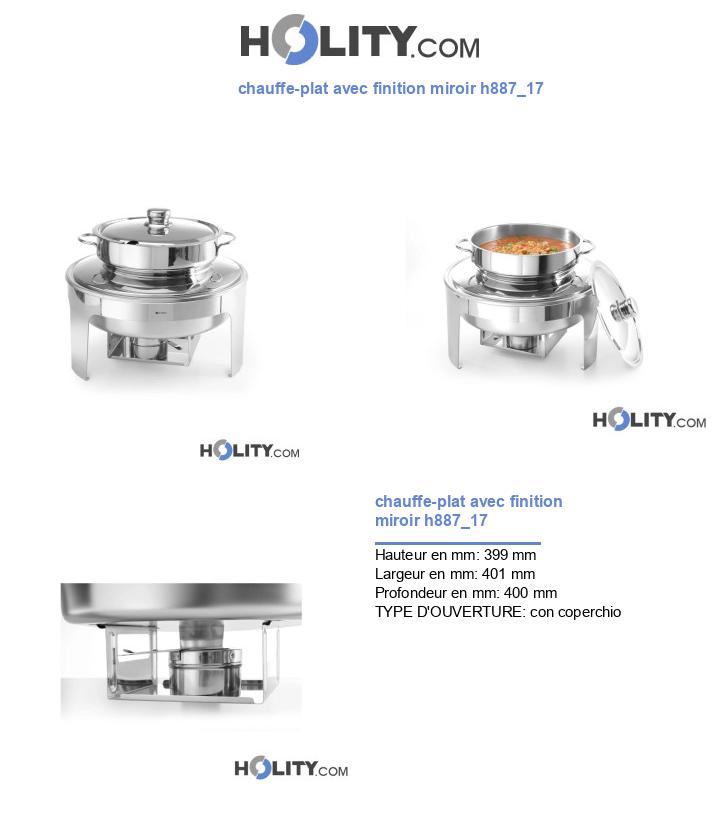 chauffe-plat avec finition miroir h887_17