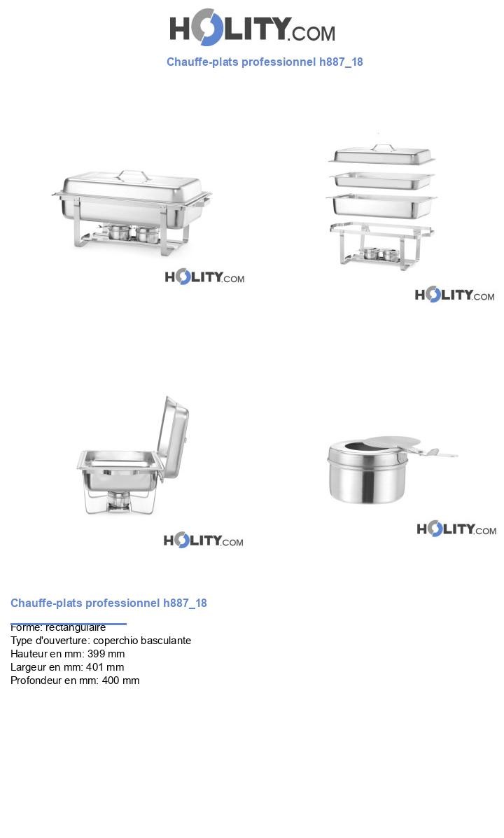 Chauffe-plats professionnel h887_18
