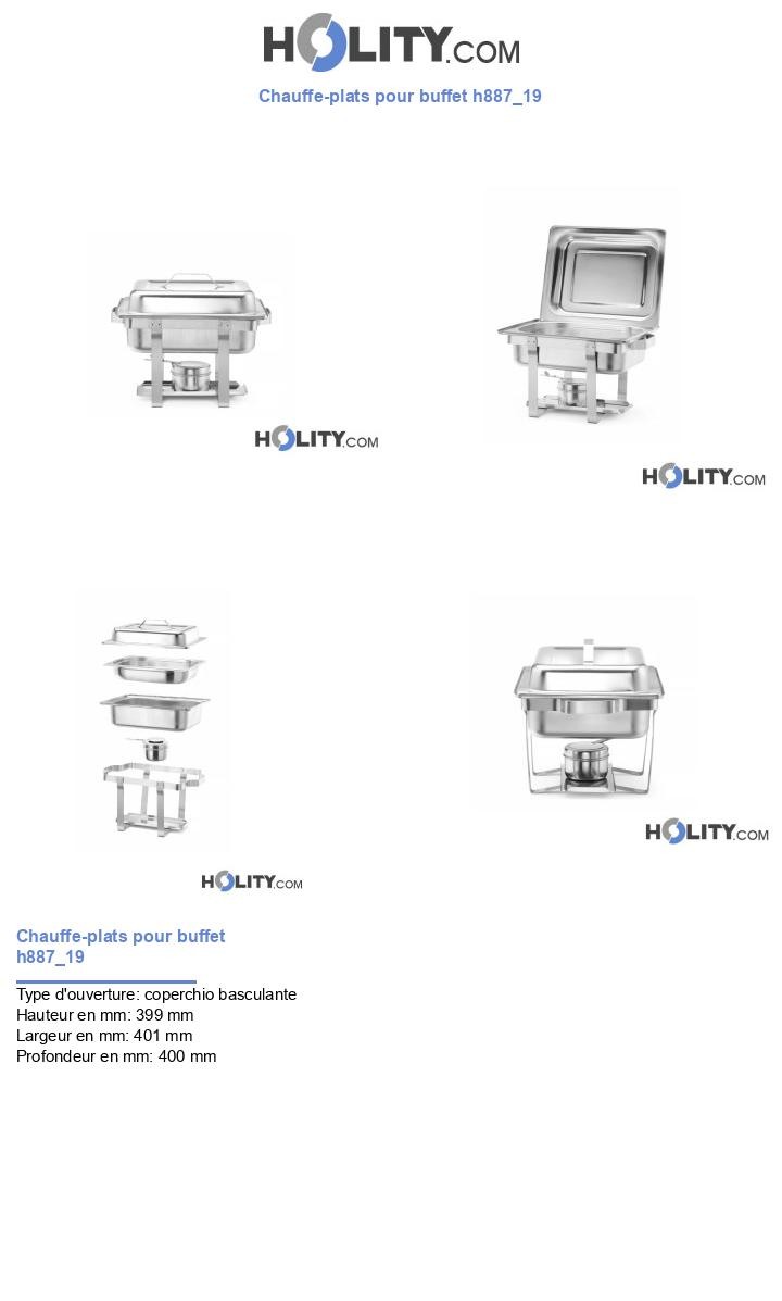 Chauffe-plats pour buffet h887_19