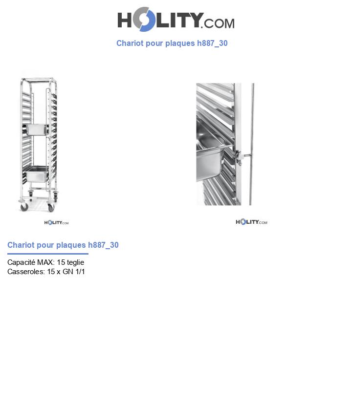 Chariot pour plaques h887_30