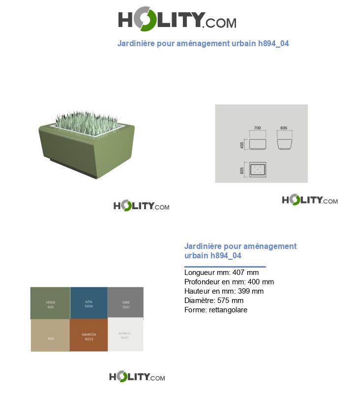 Jardinière pour aménagement urbain h894_04