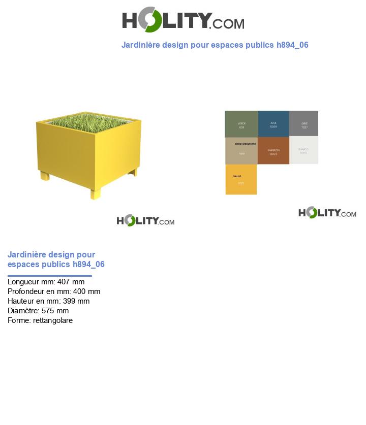 Jardinière design pour espaces publics h894_06