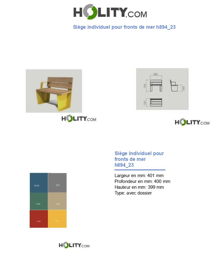 Siège individuel pour fronts de mer h894_23