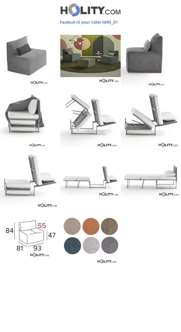 Fauteuil-lit pour hôtel h895_01