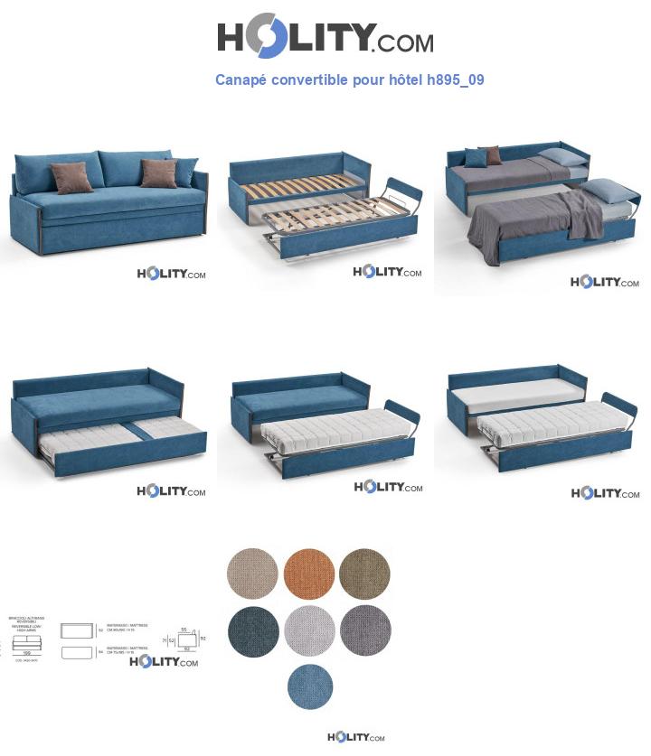 Canapé convertible pour hôtel h895_09