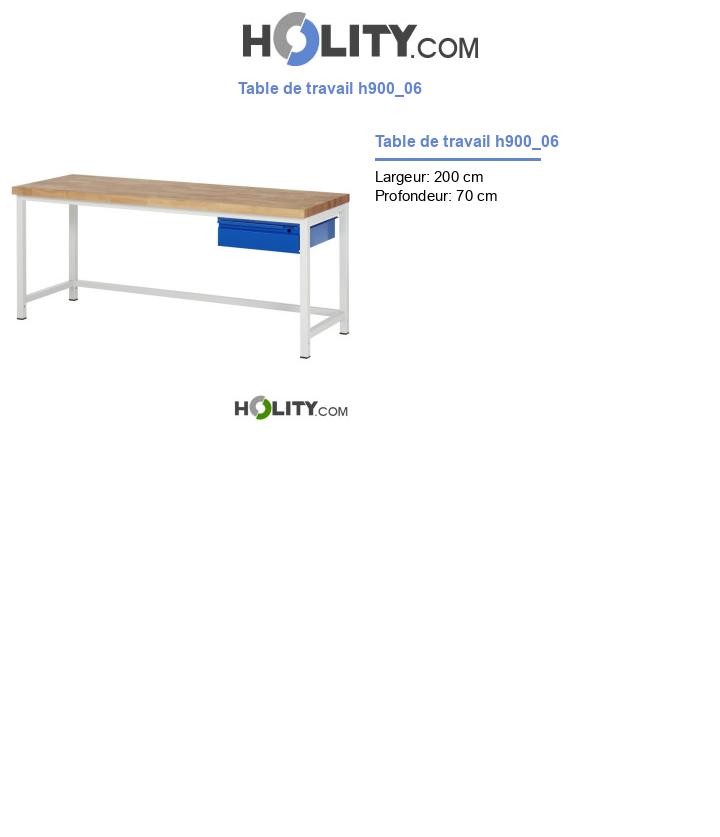 Table de travail h900_06