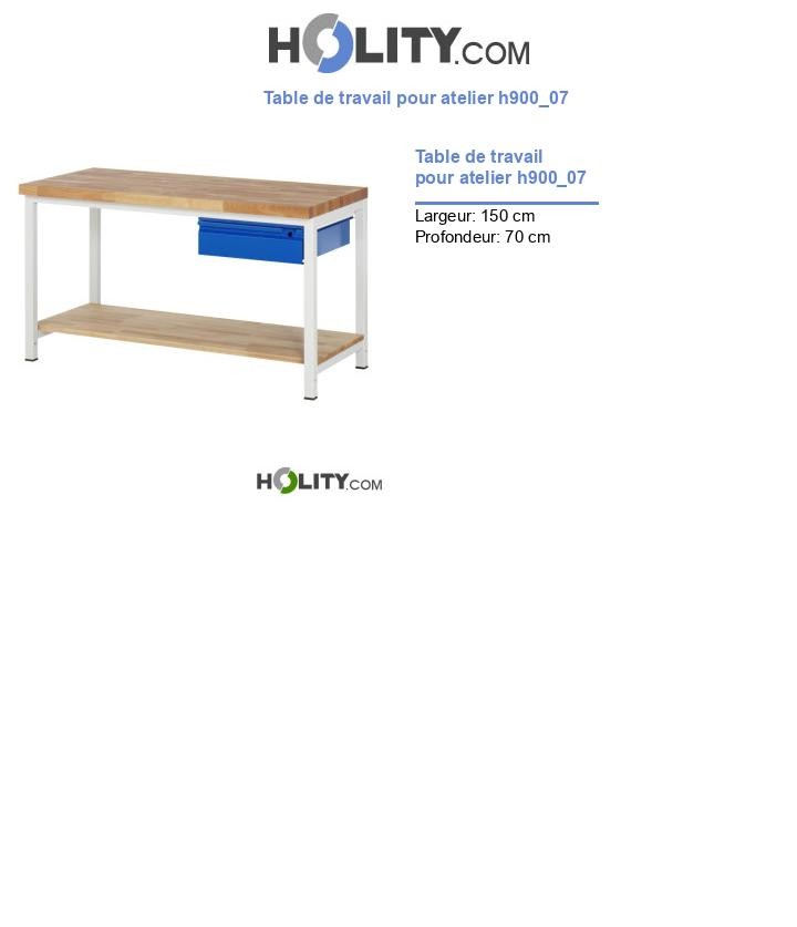 Table de travail pour atelier h900_07